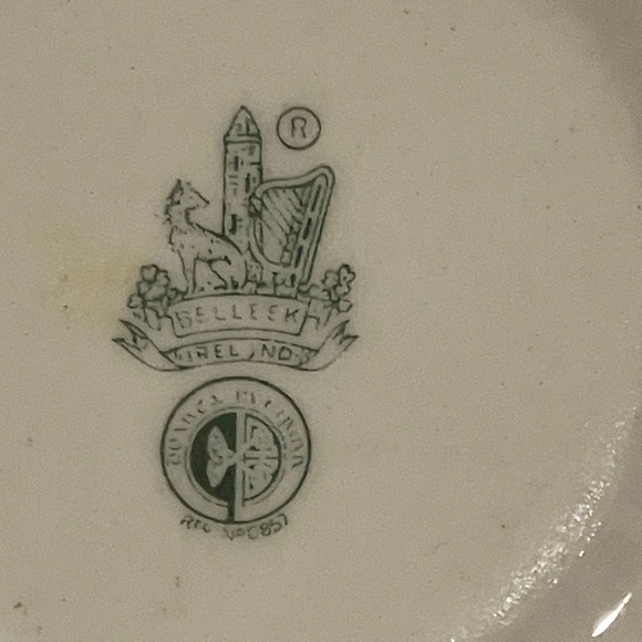 Belleek  Floral Cream Ceramic Tea Set - Picture 7 of 16